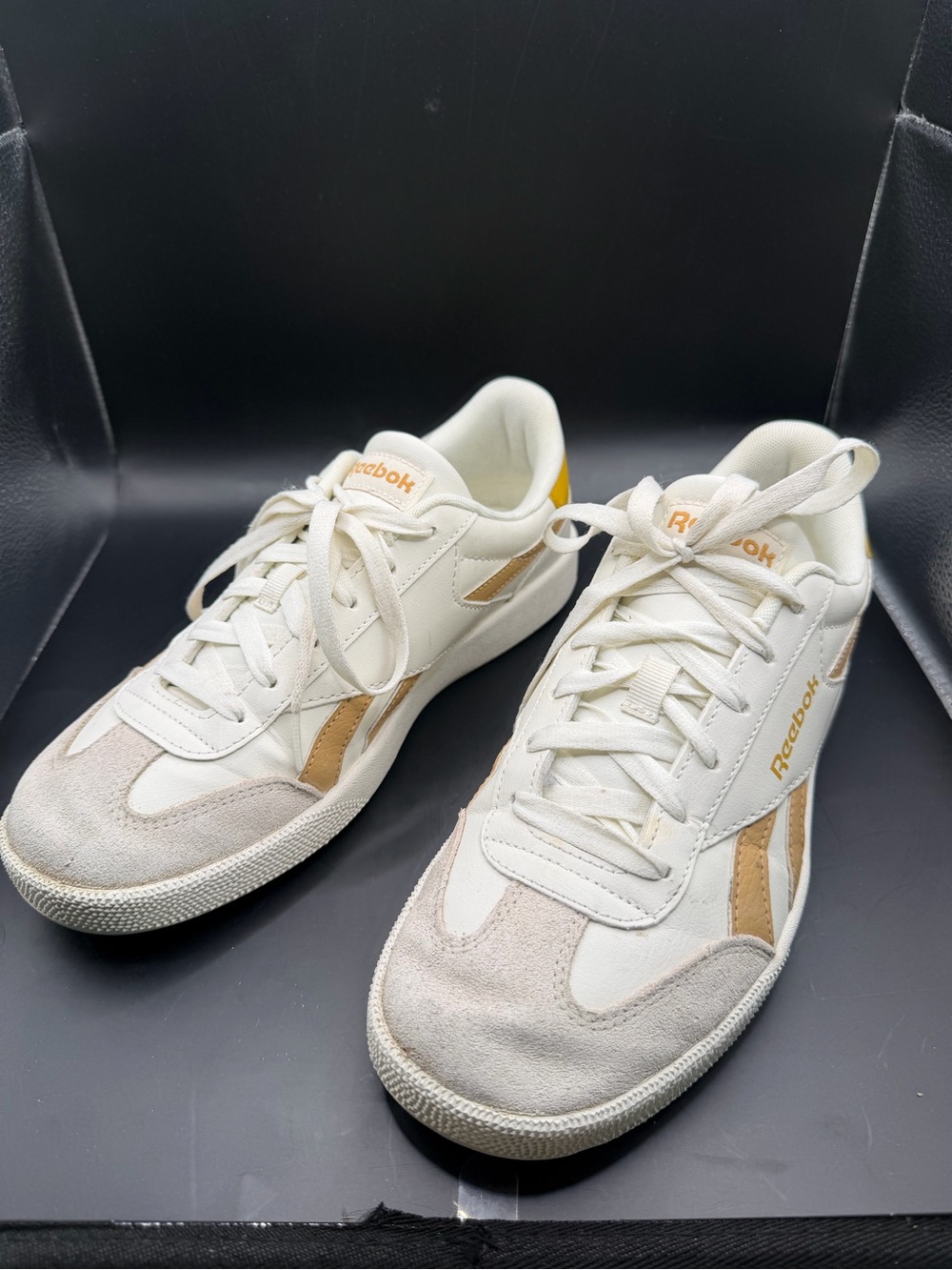 Reebok Royal Complete Clean 2.0 White Tan Sneakers Men’s 8.5